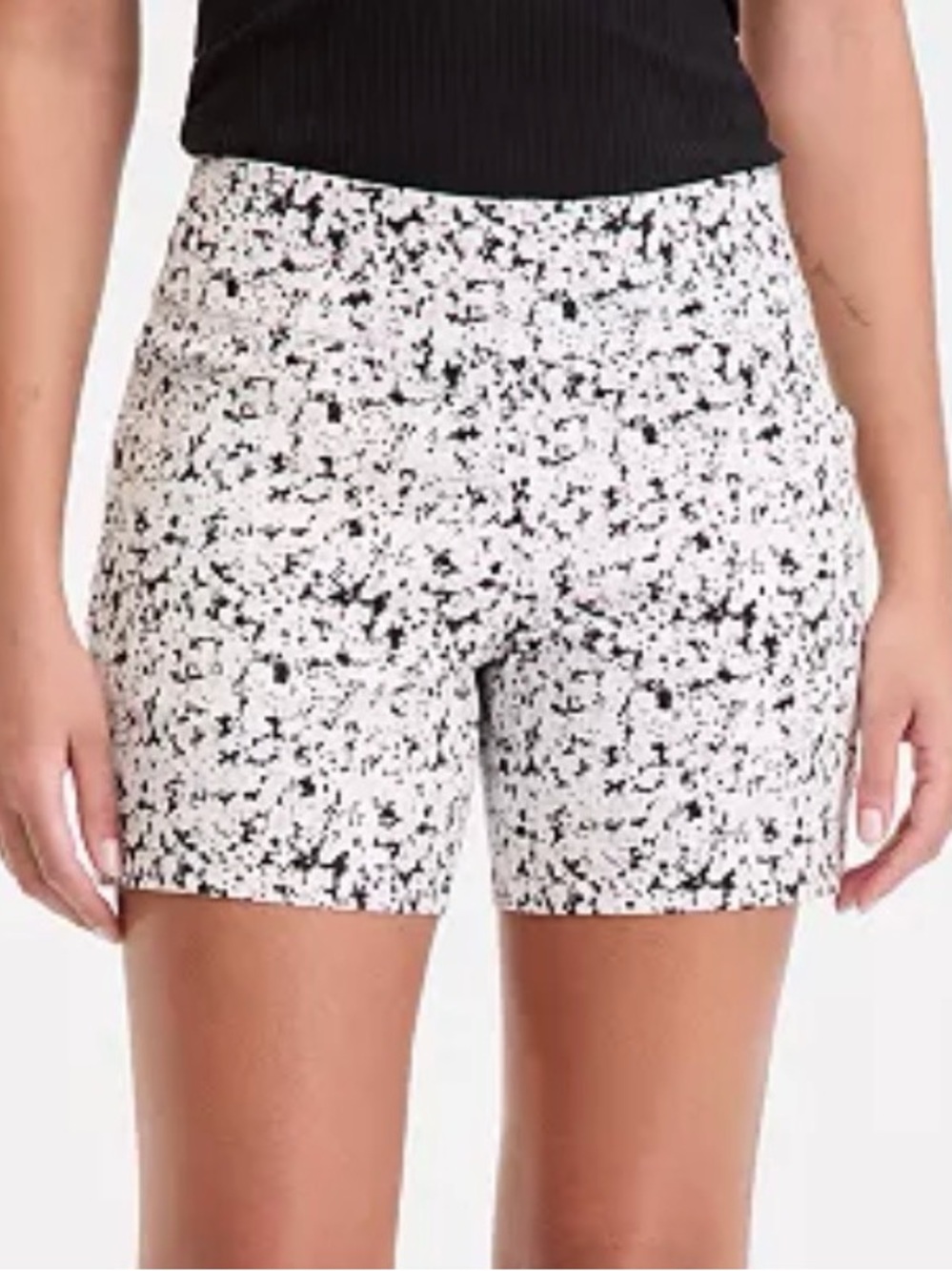INC International Concepts Printed Bengaline Shorts Size 14